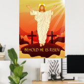 De paasheropleving van Jezus Behold is ontwricht Poster (Thuiskantoor)