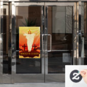 De paasheropleving van Jezus Behold is ontwricht Raamsticker (Kantoordeur)