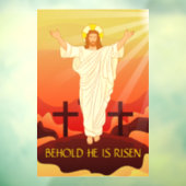 De paasheropleving van Jezus Behold is ontwricht Raamsticker (Vel 3)