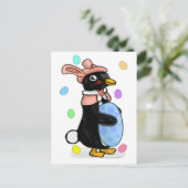 De paaspinguïn briefkaart (Staand voorkant)