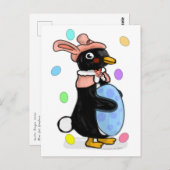 De paaspinguïn briefkaart (Voorkant / Achterkant)