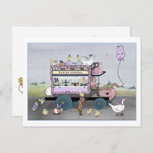 De paaszonsopkomst briefkaart (Voorkant / Achterkant)