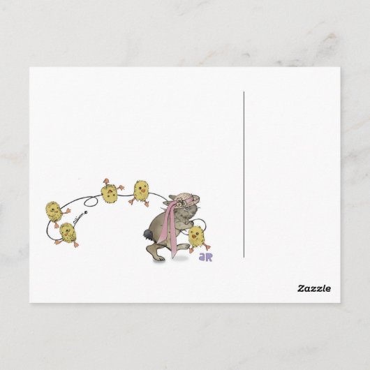 De paaszonsopkomst briefkaart (Achterkant)