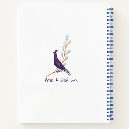 De pacock, de Duck en de Chick Notitieboek (Achterkant)