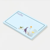 De pacock, de Duck en de Chick Post-it® Notes (Schuin)