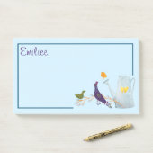 De pacock, de Duck en de Chick Post-it® Notes (Op bureau)