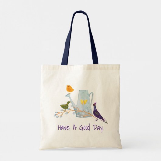De pacock, de Duck en de Chick Tote Bag (Achterkant)