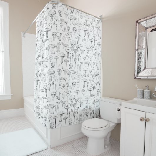 De paddenstoel douchegordijn (In situ)