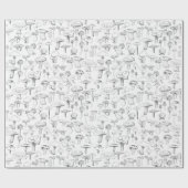 De paddenstoel Gang Cadeaupapier (Vlak)