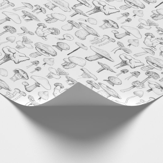 De paddenstoel Gang Cadeaupapier (Hoek)