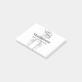 De paddenstoel Hunter komt aan. Post-it® Notes (Schuin)