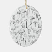 De paddenstoel keramisch ornament (Rechts)