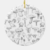 De paddenstoel keramisch ornament (Achterkant)