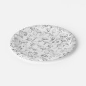 De paddenstoel papieren bordje (Gekanteld)