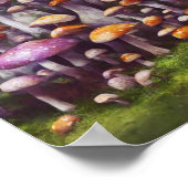 De paddenstoel patch digitale kunst poster (Hoek)