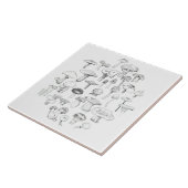 De paddenstoel tegeltje (Zijkant)