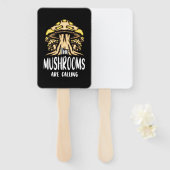 De paddenstoelen roepen handwaaier (Voorkant en achterkant)