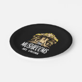 De paddenstoelen roepen papieren bordje (Gekanteld)