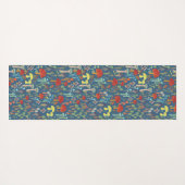 De paddenstoeltuin yoga mat - dubbelzijdig (Achterkant (horizontaal))