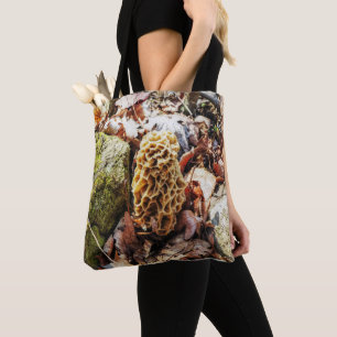 De Paddestoel van de morille in de Wildernis Tote Bag