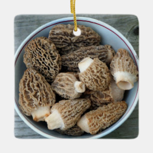De Paddestoelen van de morille Keramisch Ornament