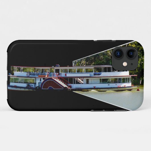 de Paddle Steamer op de rivier, Case-Mate iPhone Case (Achterkant (horizontaal))