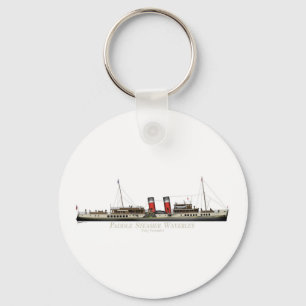 De Paddle Steamer Waverley door Tony Fernandes Sleutelhanger
