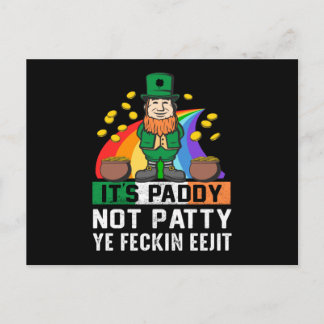 De Paddy niet Patty St Patricks Day Briefkaart
