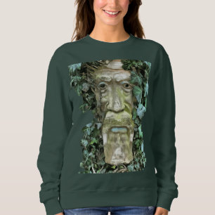 De Pagan Celtic GreenMan met ijzige bladeren Trui