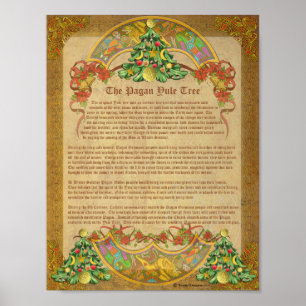 DE PAGAN YULE TREE POSTER