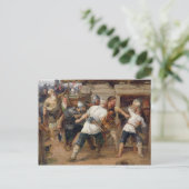 De Pagans doodden de eerste christenen Briefkaart (Staand voorkant)