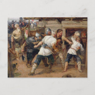 De Pagans doodden de eerste christenen Briefkaart