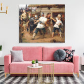 De Pagans doodden de eerste christenen Canvas Afdruk (Insitu (Woonkamer))