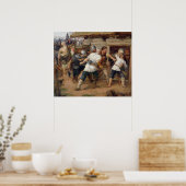 De Pagans doodden de eerste christenen Poster (Keuken)