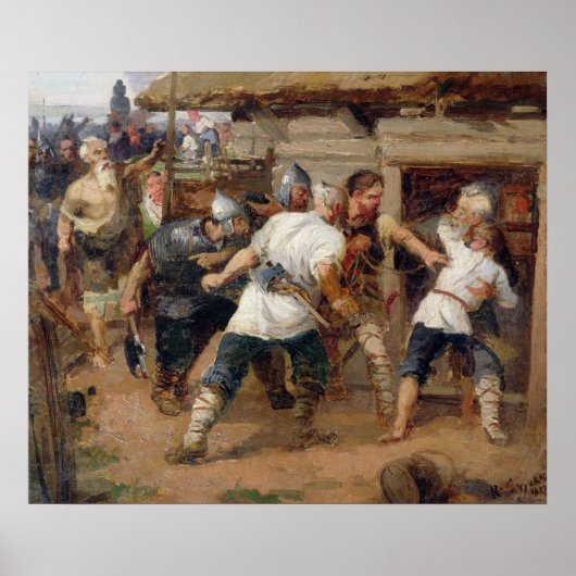 De Pagans doodden de eerste christenen Poster (Voorkant)