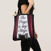 De pagina is mijn motto van de toneelschrijver tote bag (Dichtbij)