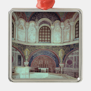 De pagina met het baptismale lettertype metalen ornament