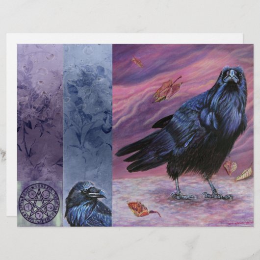 De pagina Raven Junk Journal (Voorkant / Achterkant)