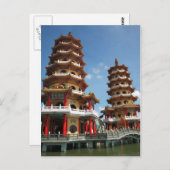 De pagoden van de Tijger en van de Draak in Briefkaart (Voorkant / Achterkant)