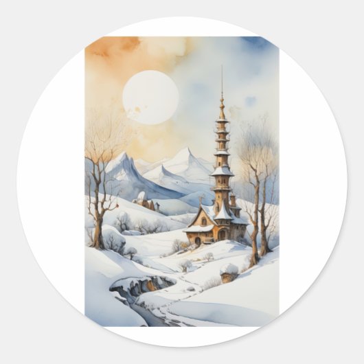 De Pagode's Stille Maan Afdaling Sticker (Voorkant)