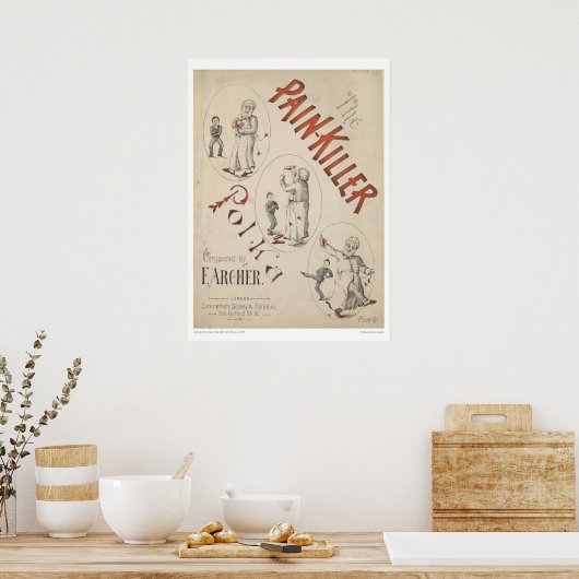 De Pain-Killer Polka Poster (Keuken)