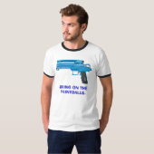 DE PAINTBALLEN AAN. T-SHIRT (Voorkant volledig)
