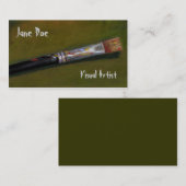 DE PAINTBRUSH VAN ARTIST: Visitekaartje (Voorkant / Achterkant)