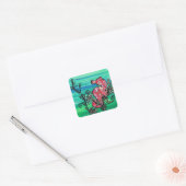 De Paisley Seahorse stickers (Envelop)