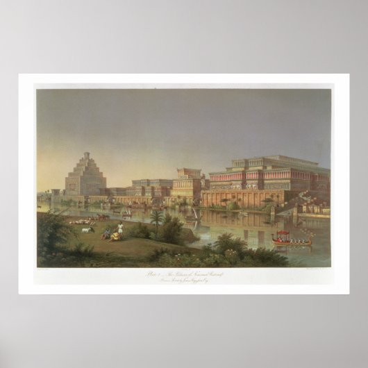 De paleizen van Nimrud herstellen, een reconstruct Poster (Voorkant)