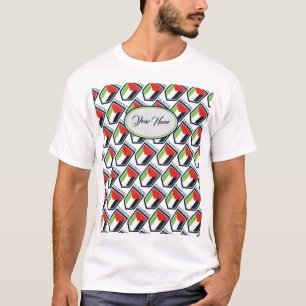 De Palestijnse en Palestijnse vlag Gepersonaliseer T-shirt