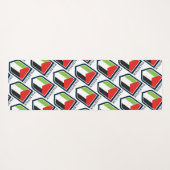 De Palestijnse en Palestijnse vlag Gepersonaliseer Yogamat (Achterkant (horizontaal))
