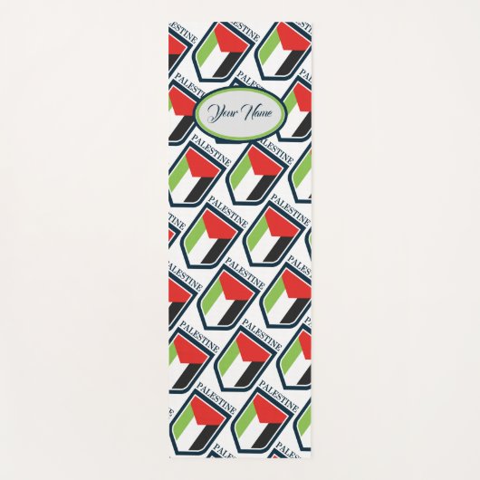 De Palestijnse en Palestijnse vlag Gepersonaliseer Yogamat (Voorkant)