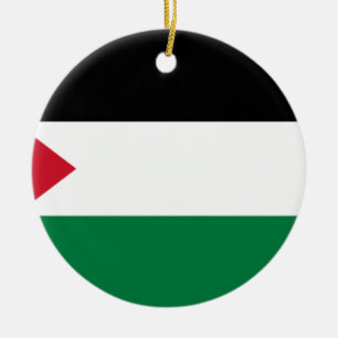 De Palestijnse vlag (عفم) لسenkelvoudig Keramisch Ornament