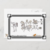 De Palin Brawl, van Jeanne Devon Briefkaart (Voorkant / Achterkant)